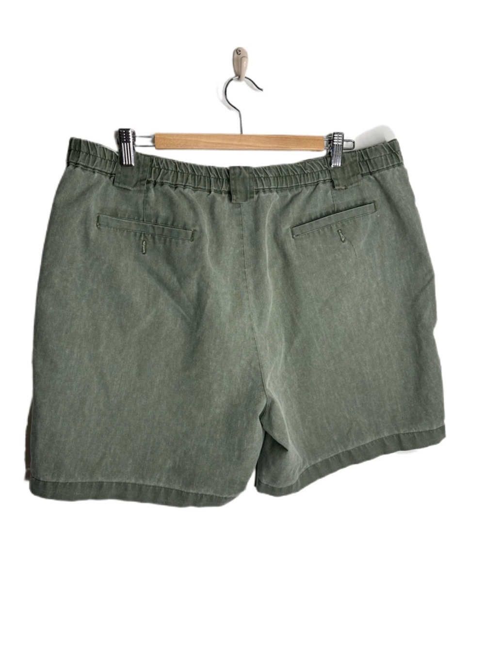Vintage Bugle Boy Company Olive Green Casual Utility Shorts 40 - Picture 2 of 6